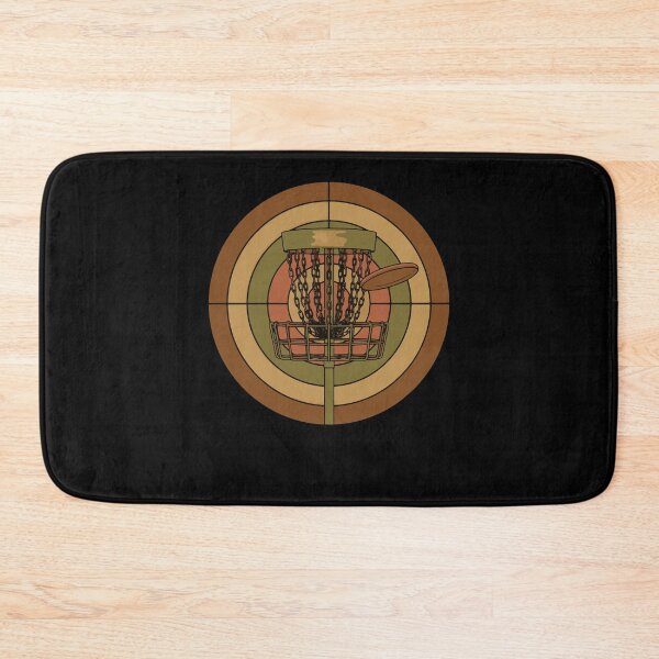 Item preview, Retro Disc Golf Basket Flying Disc Golfer Scene designed and sold by LuminOrb.