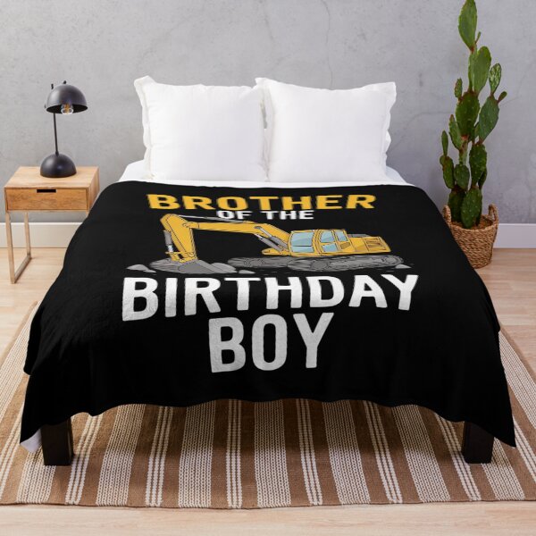 Item preview, Brother Of The Birthday Boy Kid Construction Matching Family designed and sold by PowAcademy.