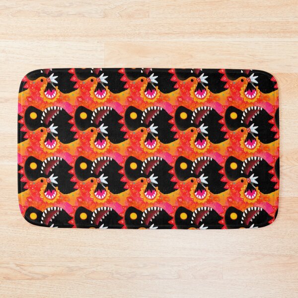 Item preview, Neon Kawaii Toothy Kaiju Pattern designed and sold by bubblegoth.
