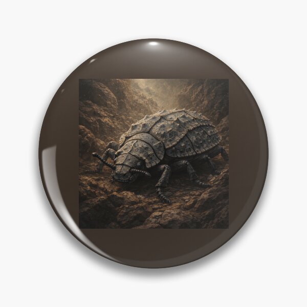 Item preview, Armoured Earth Beetle – Geometric Insect Fantasy Art designed and sold by GeoWild Designs.