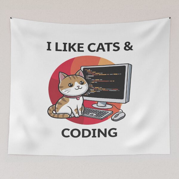 Item preview, Coder Programmer Cat Lover Cat Dad I Like Cats & Coding  designed and sold by PowAcademy.