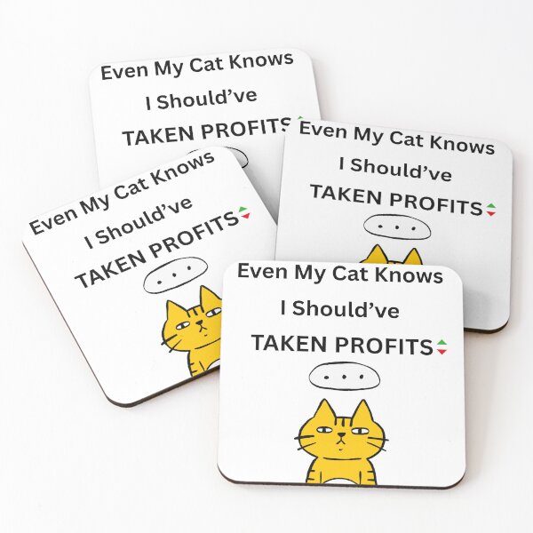 Item preview, Even My Cat Knows I Should’ve Taken Profits – Funny Trader & Cat Lover Design designed and sold by Kovrika.