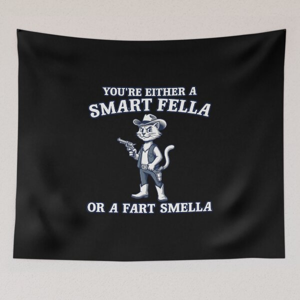 Item preview, Are You A Smart Fella Or Fart Smella,cat? designed and sold by w66aboo.