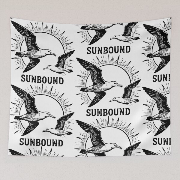 Item preview, Sunbound Albatross – Vintage Ocean Bird Wanderlust Graphic designed and sold by Hen-C-Art.