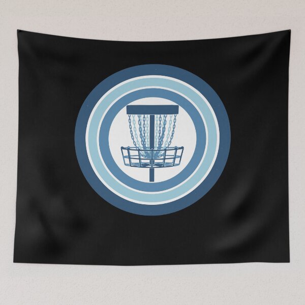 Item preview, Disc Golf Basket Flying Disc Frisbee Golf Scene designed and sold by LuminOrb.