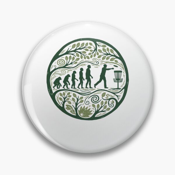 Item preview, Disc Golf Evolution Funny Disc Golfer Flying Disc designed and sold by LuminOrb.