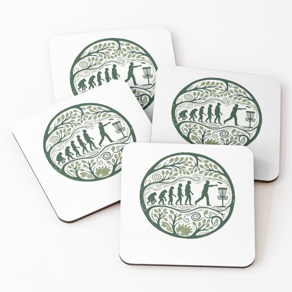 Item preview, Disc Golf Evolution Funny Disc Golfer Flying Disc designed and sold by LuminOrb.