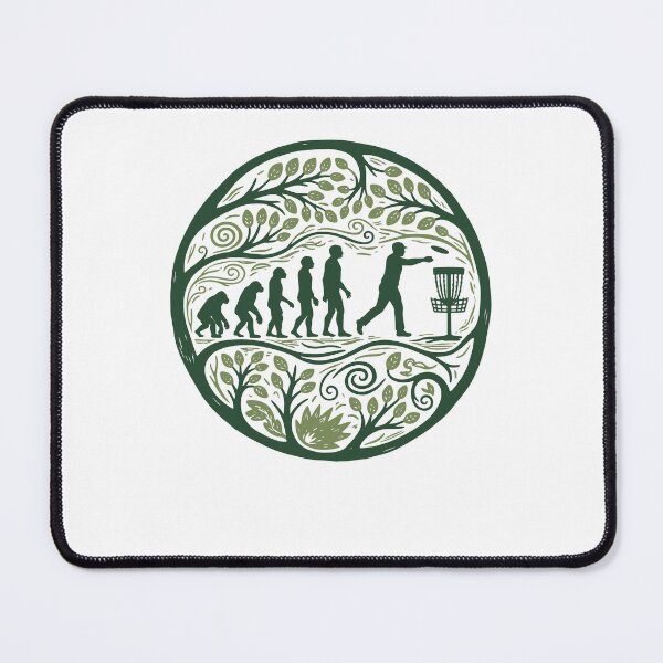 Item preview, Disc Golf Evolution Funny Disc Golfer Flying Disc designed and sold by LuminOrb.