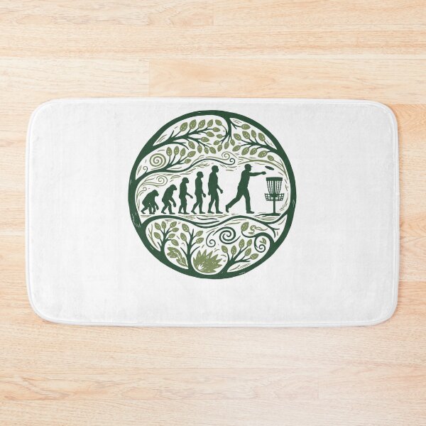 Item preview, Disc Golf Evolution Funny Disc Golfer Flying Disc designed and sold by LuminOrb.