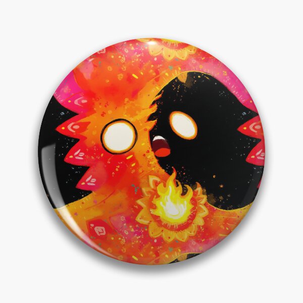Item preview, Blazing Fire Spirit Face Pattern designed and sold by bubblegoth.