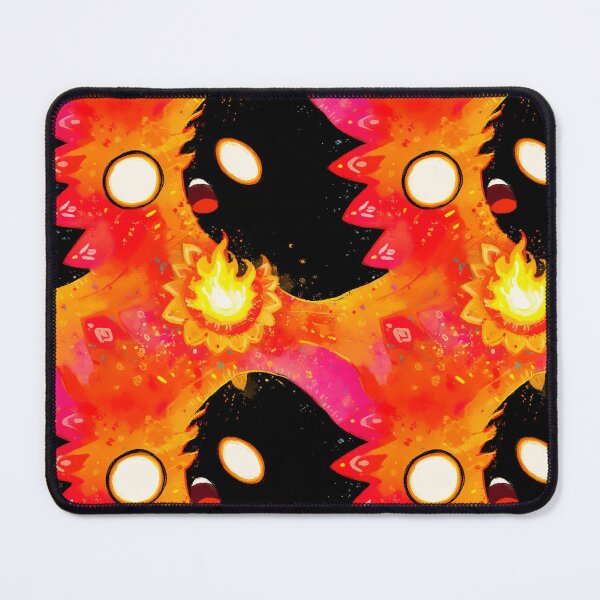 Item preview, Blazing Fire Spirit Face Pattern designed and sold by bubblegoth.