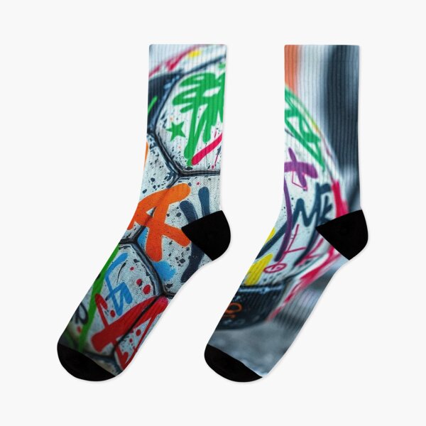 Item preview, Urban Graffiti Soccer Ball - Street Art Paint Drip Aesthetic designed and sold by HappySproutArt.