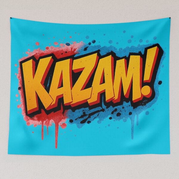 Item preview, KAZAM! - Comic Book Graffiti Art designed and sold by royalswin.