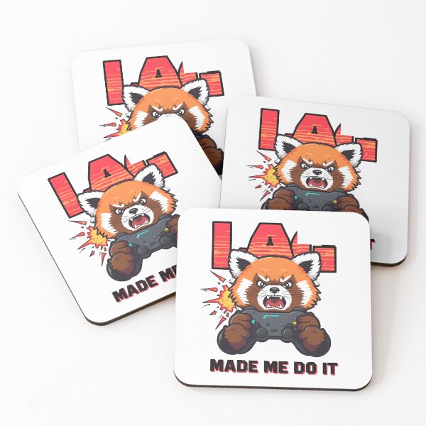 Item preview, Lag Made Me Do It - Funny Red Panda Gamer Rage Quit designed and sold by The Grumpy Pet Club.