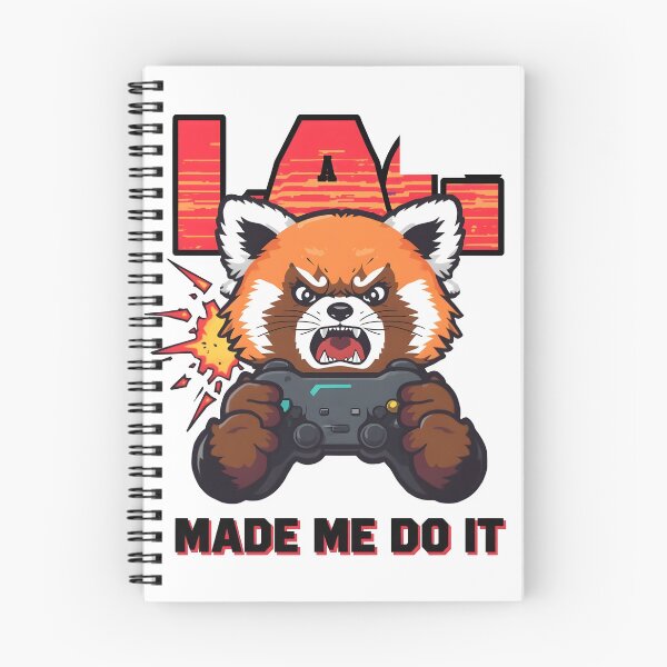 Item preview, Lag Made Me Do It - Funny Red Panda Gamer Rage Quit designed and sold by The Grumpy Pet Club.