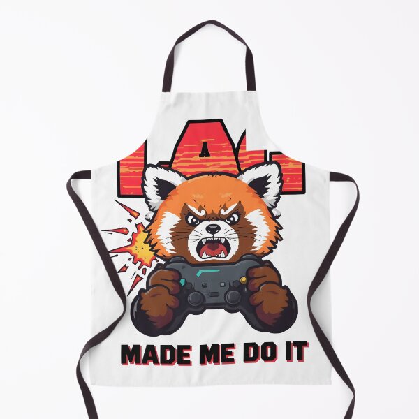 Item preview, Lag Made Me Do It - Funny Red Panda Gamer Rage Quit designed and sold by The Grumpy Pet Club.