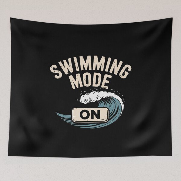 Item preview, Swimming Mode On Funny Swimmer Diver Coach designed and sold by VerseFarm.