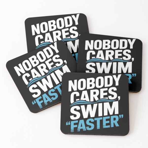 Item preview, Swimming Nobody Cares Swim Faster Funny Swimmer designed and sold by KotexTemu.