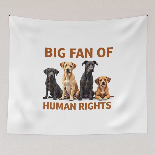 Item preview, Unity Hounds: Big Fan of Human Rights designed and sold by Wear2Transform.