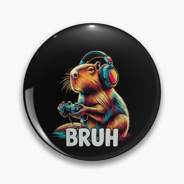 Artikelvorschau, Capybara Gamers Bruh Capybaras Lustige Videospiele entworfen und verkauft von JohnBrightIdeas.