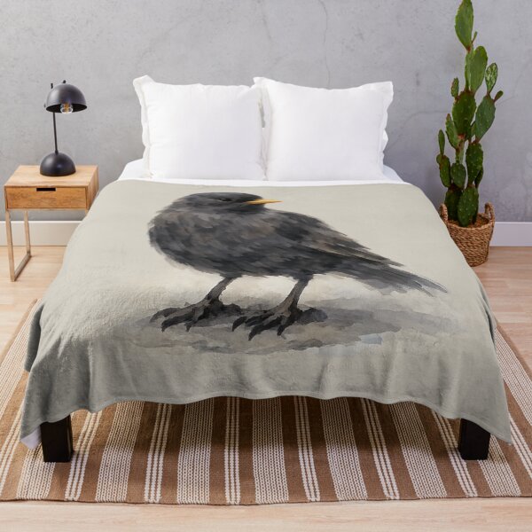 Item preview, Quiet Blackbird at Dusk Illustration designed and sold by ChirpInc.