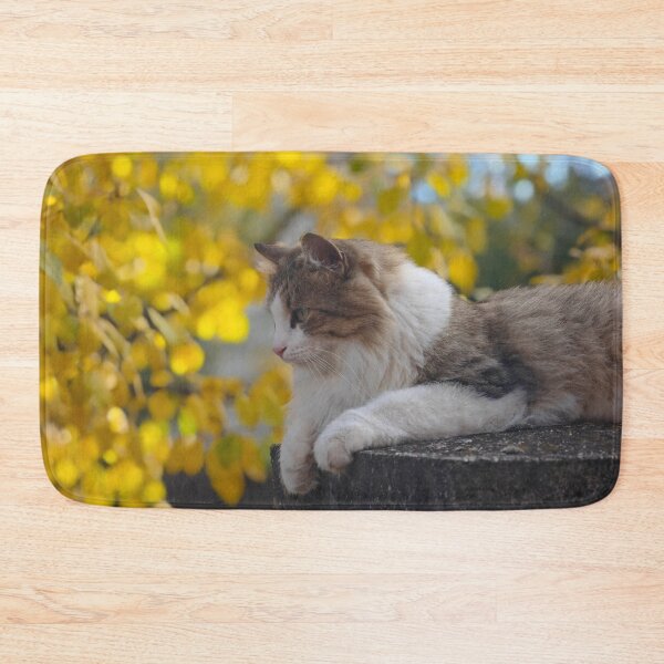 Item preview, Autumn Cat Portrait – Golden Fall Calm designed and sold by MB-CatPrints.