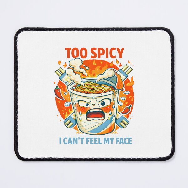 Item preview, Too Spicy – Funny Ramen Cup Meltdown Cartoon Food Illustration designed and sold by Snackwear Apparel.