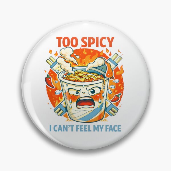 Item preview, Too Spicy – Funny Ramen Cup Meltdown Cartoon Food Illustration designed and sold by Snackwear Apparel.