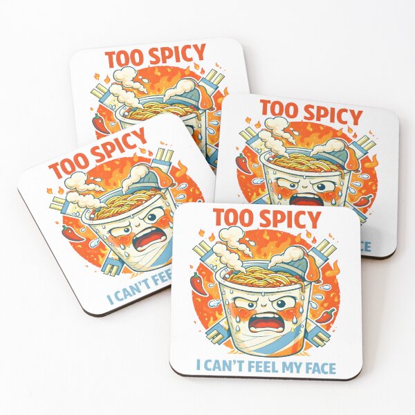 Item preview, Too Spicy – Funny Ramen Cup Meltdown Cartoon Food Illustration designed and sold by Snackwear Apparel.