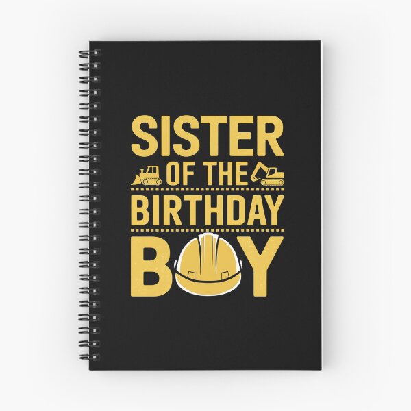Item preview, Construction Family Party Sister Of The Birthday Boy designed and sold by PowAcademy.