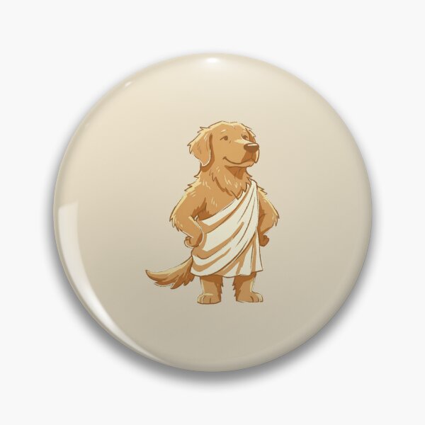 Item preview, Greek God Dog, Funny Golden Retriever In Toga, Cute Mythology Art designed and sold by Magnificent Lizard.
