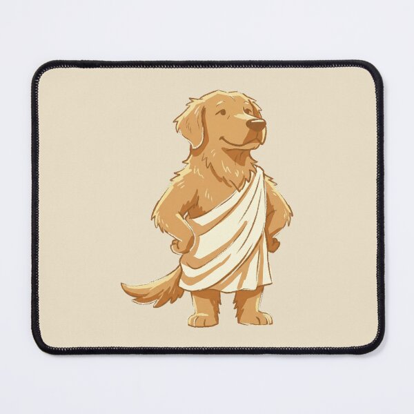 Item preview, Greek God Dog, Funny Golden Retriever In Toga, Cute Mythology Art designed and sold by Magnificent Lizard.