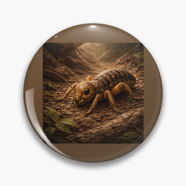 Item preview, Potato Bug (Jerusalem Cricket) – Golden Earth Fantasy Insect Art designed and sold by GeoWild Designs.