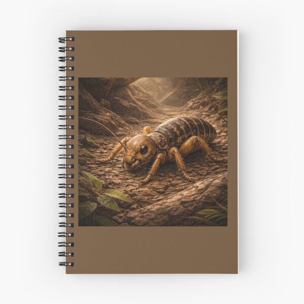 Item preview, Potato Bug (Jerusalem Cricket) – Golden Earth Fantasy Insect Art designed and sold by GeoWild Designs.