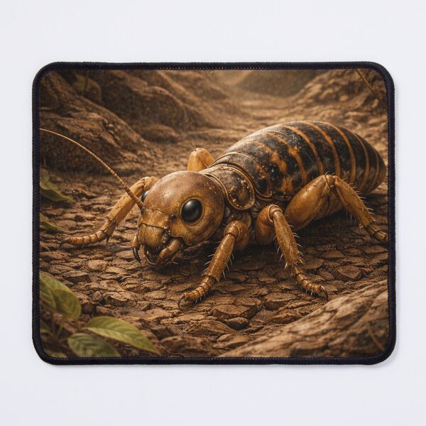 Item preview, Potato Bug (Jerusalem Cricket) – Golden Earth Fantasy Insect Art designed and sold by GeoWild Designs.