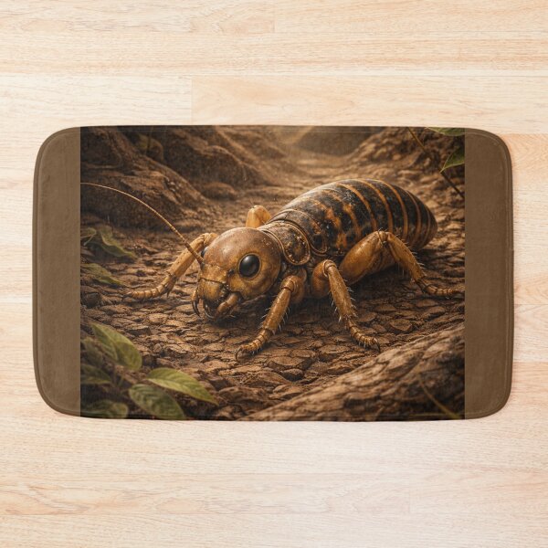 Item preview, Potato Bug (Jerusalem Cricket) – Golden Earth Fantasy Insect Art designed and sold by GeoWild Designs.