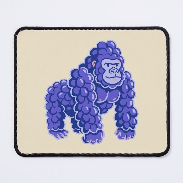Item preview, Grape Ape Pun, Purple Gorilla Made of Fruit, Funny Animal Art designed and sold by Magnificent Lizard.