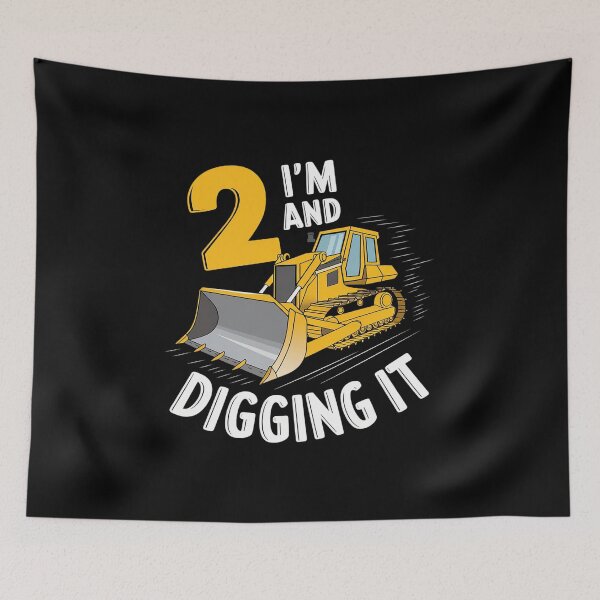 Item preview, Construction Truck 2th Birthday 2 Years Old Digger Builder  designed and sold by MythWoot.