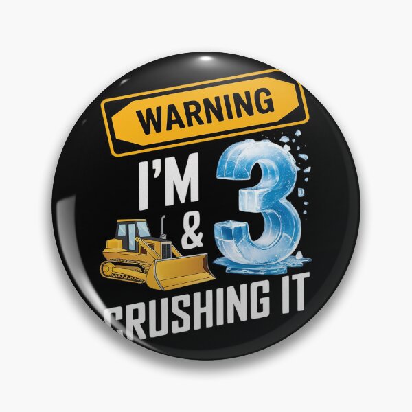 Item preview, Construction Truck 3rd Birthday Boy 3 Bulldozer Digger  designed and sold by PowAcademy.