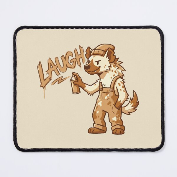 Item preview, Graffiti Artist Hyena Spraying Laugh, Urban Street Art Cartoon designed and sold by Magnificent Lizard.