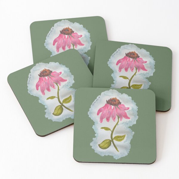 Item preview, Watercolor: Cone Flower designed and sold by DoodlesByPapaya.