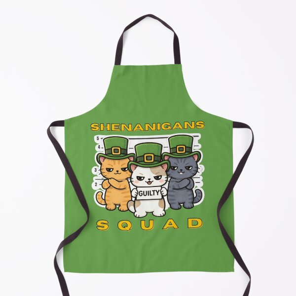 Item preview, Shenanigans Squad Funny St Patricks Day Cat Lineup designed and sold by TheSimpleTee007.