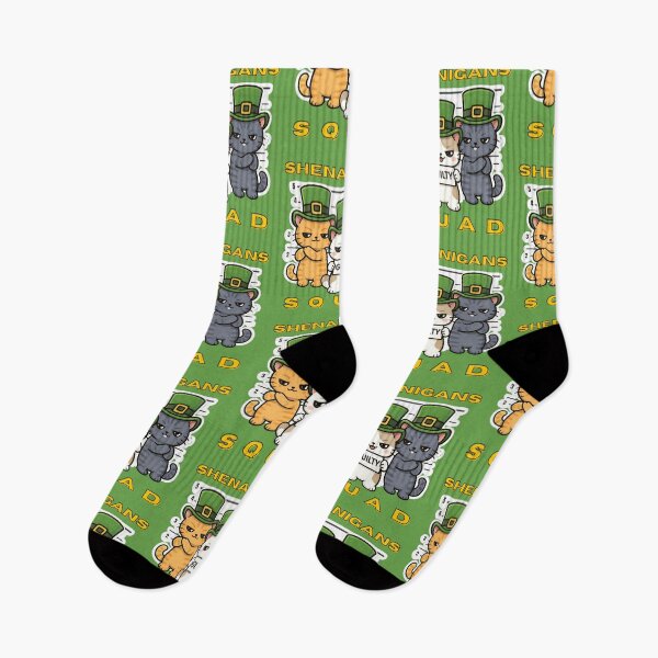 Item preview, Shenanigans Squad Funny St Patricks Day Cat Lineup designed and sold by TheSimpleTee007.