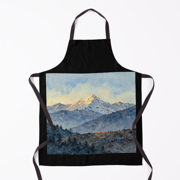 Item preview, Himalaya at the sunrise watercolor designed and sold by WildArtIT.