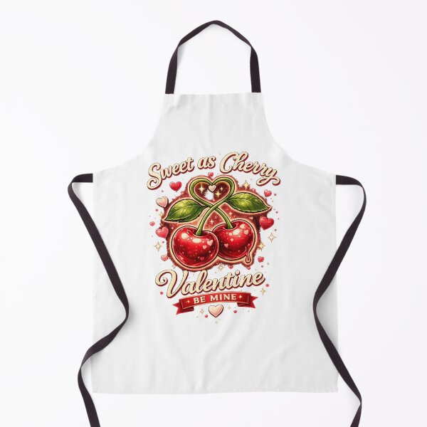 Item preview, Sweet as Cherry Valentine – Cute Cherry Love Illustration for Valentine’s Day designed and sold by BlossomedGlow.