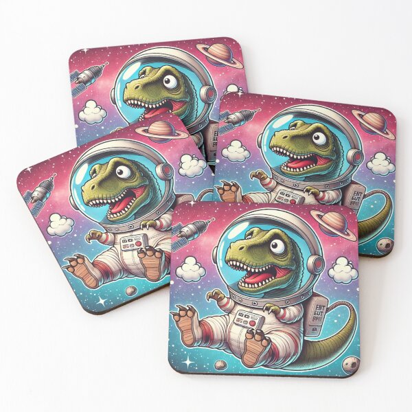 Item preview, Cute Space Rex in Space designed and sold by MyLakeLife.