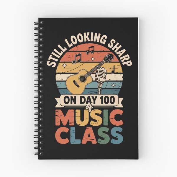 Item preview, Still Looking Sharp 100 Days of Music Class - Retro Groovy Teacher designed and sold by ViralVector.