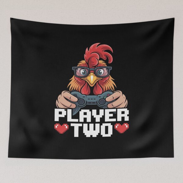 Item preview, Chicken Player Two Novelty Gaming Nerdy Gamer  designed and sold by CombatTask.