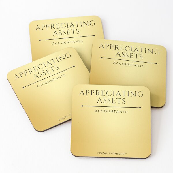 Item preview, Appreciating Asset Gold Minimalist Finance Accountant CPA Gift designed and sold by FiscalFashions.