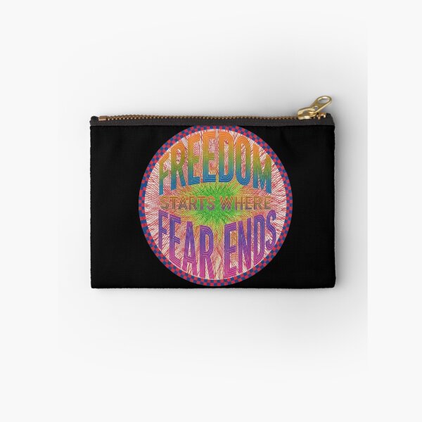 Item preview, Freedom Starts Where Fear Ends – Courage & Self Belief Typography Art designed and sold by SV-Creation.